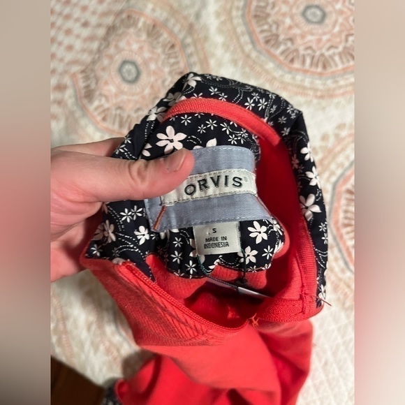 ORVIS NWT pink 1/4 Zip Pull over sweater Size Small - Picture 4 of 6